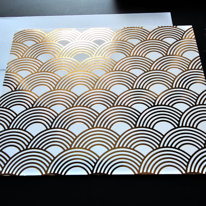 'Regenbogen' Grußkarte - gold